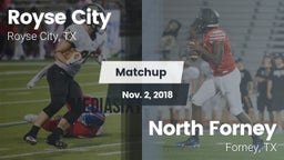 Matchup: Royse City High vs. North Forney  2018