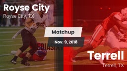 Matchup: Royse City High vs. Terrell  2018