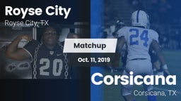 Matchup: Royse City High vs. Corsicana  2019