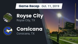 Recap: Royse City  vs. Corsicana  2019