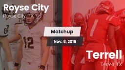 Matchup: Royse City High vs. Terrell  2019