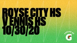 Royse City football highlights Royse City HS v Ennis HS 10/30/20