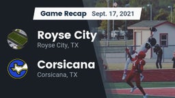 Recap: Royse City  vs. Corsicana  2021