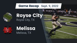 Recap: Royse City  vs. Melissa  2022