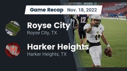 Recap: Royse City  vs. Harker Heights  2022