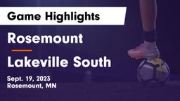 Rosemount  vs Lakeville South  Game Highlights - Sept. 19, 2023