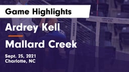 Ardrey Kell  vs Mallard Creek  Game Highlights - Sept. 25, 2021