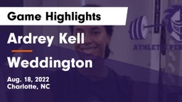 Ardrey Kell  vs Weddington  Game Highlights - Aug. 18, 2022