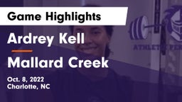 Ardrey Kell  vs Mallard Creek  Game Highlights - Oct. 8, 2022