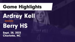 Ardrey Kell  vs Berry HS Game Highlights - Sept. 28, 2023