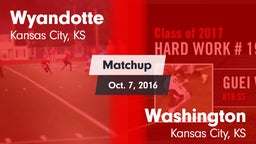 Matchup: Wyandotte High vs. Washington  2016