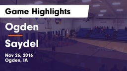 Ogden  vs Saydel  Game Highlights - Nov 26, 2016