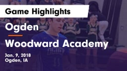 Ogden  vs Woodward Academy Game Highlights - Jan. 9, 2018