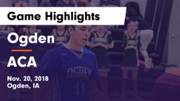 Ogden  vs ACA Game Highlights - Nov. 20, 2018
