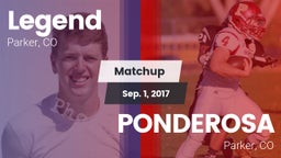Matchup: Legend  vs. PONDEROSA  2017