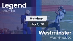 Matchup: Legend  vs. Westminster  2017