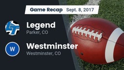 Recap: Legend  vs. Westminster  2017