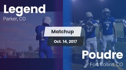 Matchup: Legend  vs. Poudre  2017