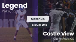 Matchup: Legend  vs. Castle View  2018