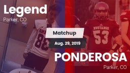 Matchup: Legend  vs. PONDEROSA  2019