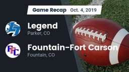 Recap: Legend  vs. Fountain-Fort Carson  2019