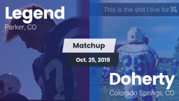 Matchup: Legend  vs. Doherty  2019