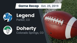 Recap: Legend  vs. Doherty  2019