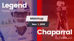 Matchup: Legend  vs. Chaparral  2019