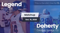 Matchup: Legend  vs. Doherty  2020