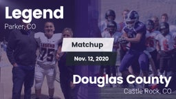 Matchup: Legend  vs. Douglas County  2020
