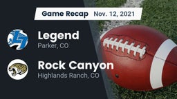 Recap: Legend  vs. Rock Canyon  2021
