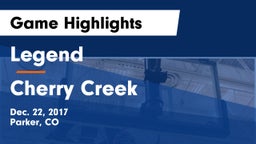 Legend  vs Cherry Creek  Game Highlights - Dec. 22, 2017