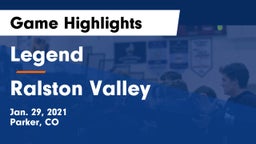 Legend  vs Ralston Valley Game Highlights - Jan. 29, 2021