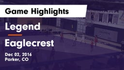 Legend  vs Eaglecrest  Game Highlights - Dec 02, 2016