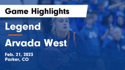 Legend  vs Arvada West  Game Highlights - Feb. 21, 2023