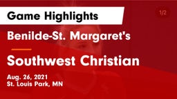 Benilde-St. Margaret's  vs Southwest Christian  Game Highlights - Aug. 26, 2021