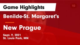 Benilde-St. Margaret's  vs New Prague  Game Highlights - Sept. 9, 2021
