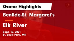 Benilde-St. Margaret's  vs Elk River  Game Highlights - Sept. 10, 2021