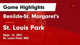 Benilde-St. Margaret's  vs St. Louis Park  Game Highlights - Sept. 14, 2021