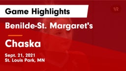 Benilde-St. Margaret's  vs Chaska  Game Highlights - Sept. 21, 2021