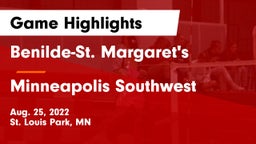 Benilde-St. Margaret's  vs Minneapolis Southwest  Game Highlights - Aug. 25, 2022