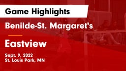 Benilde-St. Margaret's  vs Eastview  Game Highlights - Sept. 9, 2022