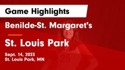 Benilde-St. Margaret's  vs St. Louis Park  Game Highlights - Sept. 14, 2023