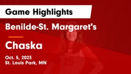 Benilde-St. Margaret's  vs Chaska  Game Highlights - Oct. 5, 2023