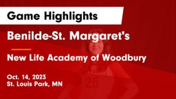 Benilde-St. Margaret's  vs New Life Academy of Woodbury Game Highlights - Oct. 14, 2023