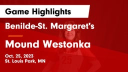 Benilde-St. Margaret's  vs Mound Westonka  Game Highlights - Oct. 25, 2023