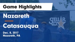 Nazareth  vs Catasauqua  Game Highlights - Dec. 8, 2017