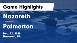 Nazareth  vs Palmerton  Game Highlights - Dec. 22, 2018