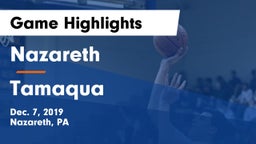 Nazareth  vs Tamaqua  Game Highlights - Dec. 7, 2019