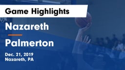 Nazareth  vs Palmerton  Game Highlights - Dec. 21, 2019